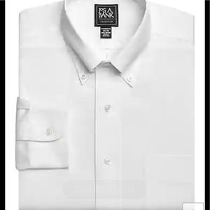 Jos A Bank men’s dress shirt White. New  16 1/2 35